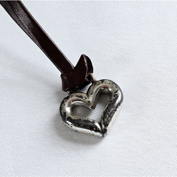 Brighton Shoulder Bag Dark Brown Patent Leather Croc Embossed Classic Purse 12" - Picture 11 of 16